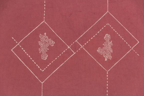 Close-up of the design on the handkerchief