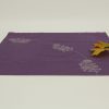 A single napkin with two maple leaves